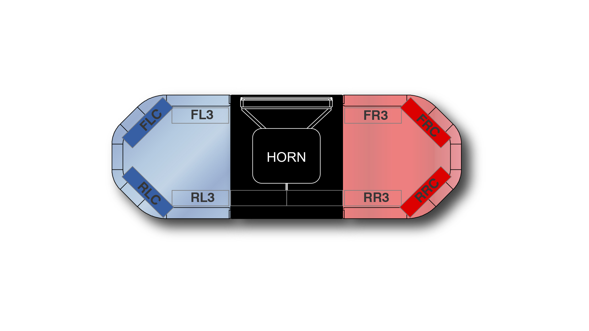 Legion FIT H002 Speaker 0935mm (36.8") - BBRR (12~24VDC)
