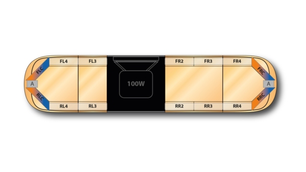 Aegis DC H002 Speaker 1366mm (53.8") - ABA (12VDC)