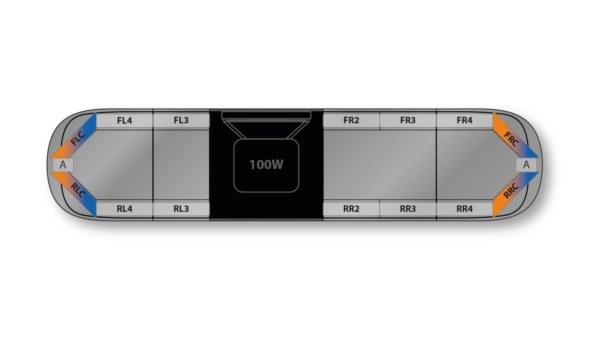 Aegis DC H002 Speaker 1366mm (53.8") - ABK (12VDC)
