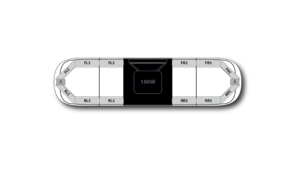 Aegis DC H001 Speaker 1210mm (47.6") - BWB (12VDC)