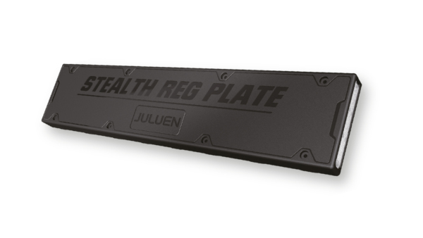 Stealth Registration Plate (Tinted Lens) - Blue (12~24VDC)