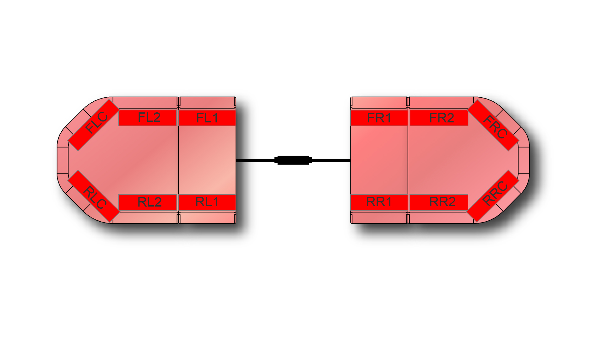 Legion FIT Split Lightbar 0464mm (18.3") x2 - RR