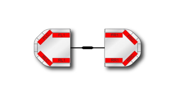 Legion FIT Split Lightbar 0315mm (12.4") x2 - RC