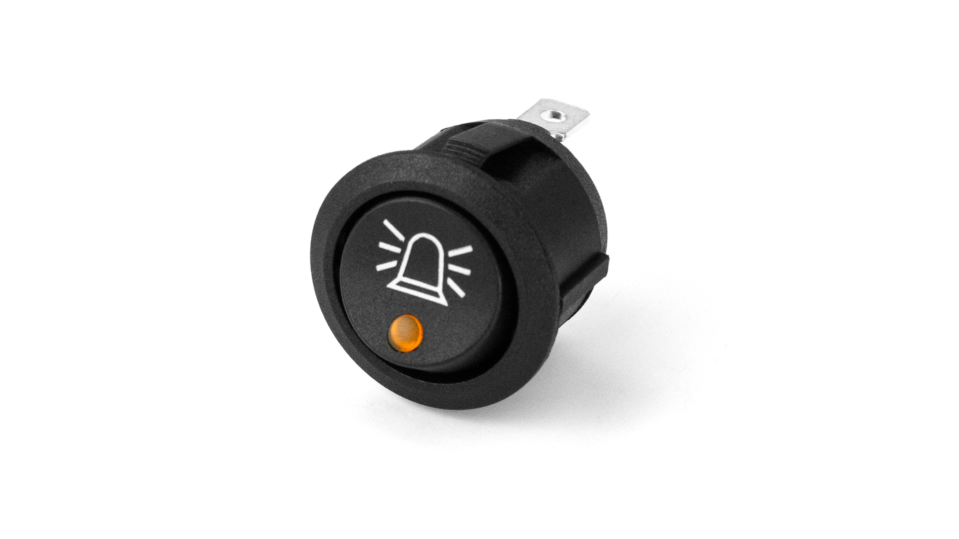 Rocker Switch - Amber LED Warning Light Symbol